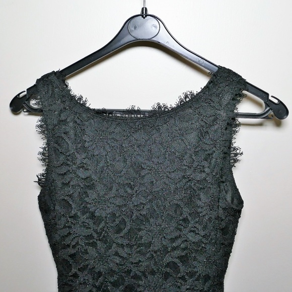 Jump! By Wendye Black Lace Sheath Dress sz Small - Picture 8 of 8